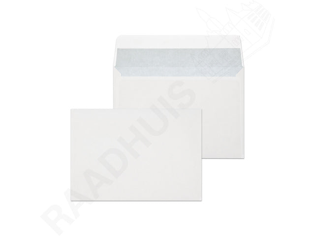 Dienstenvelop Raadhuis 114x162mm C6 wit met plakstrip krimp a 100 stuks