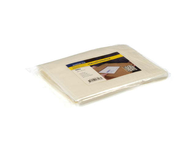 Paklijstenvelop binnenmaat 165x122mm A6 50 micron blanco 100 stuks