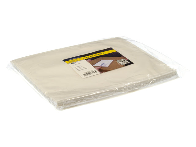 Verpackung im Innenformat, 225 x 165 mm, A5, 50 Mikron, weiß, 100 Stück