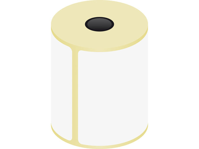 Verzendetiket Raadhuis 100x150mm kern 25mm 300 stuks thermisch