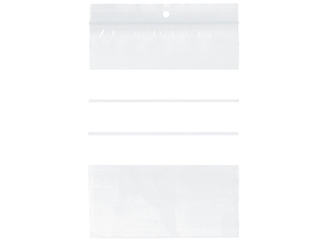Gripzak Raadhuis 40x60mm met schrijfvlak, krimp à 100 stuks