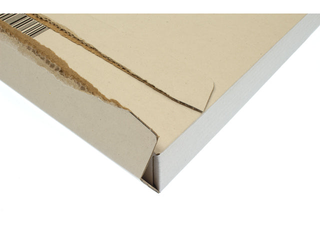 Brievenbusdoos Raadhuis A4+ 350x250x28mm wit 650grs duplex krimp a 5 stuks
