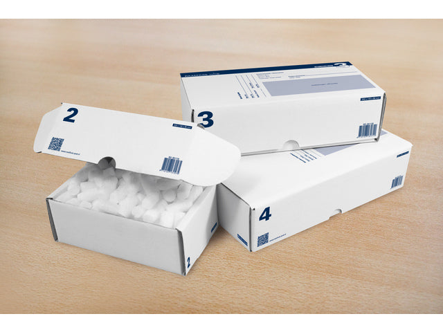 Postpakketdoos 4 Raadhuis 305x215x110mm afgebeeld 5 stuks