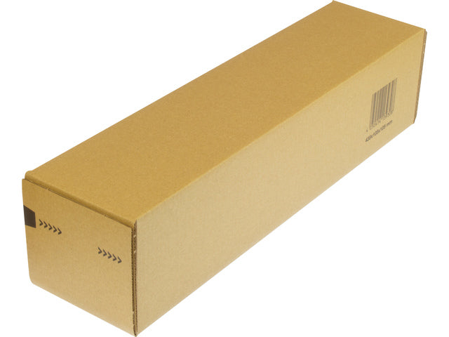 Verzendkoker Raadhuis vierkant A2 435x105x105mm krimp a 10 binnenmaat bruin