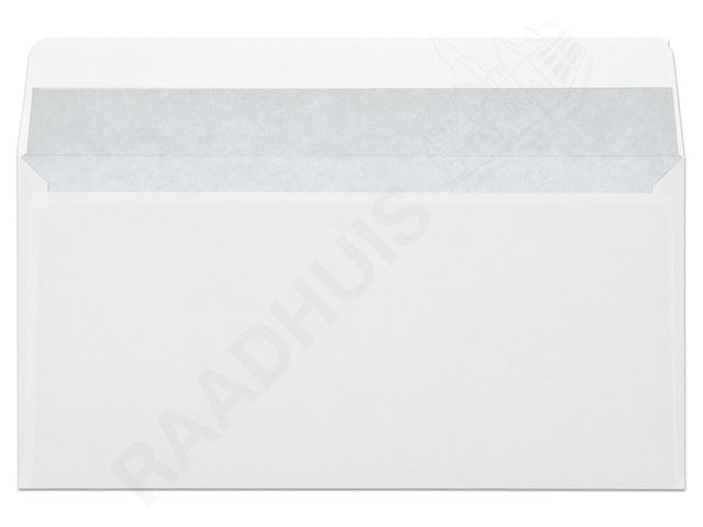 Dienstenvelop met venster Raadhuis 110x220mm DL (EA5/6) met plakstrip wit 200 stuks