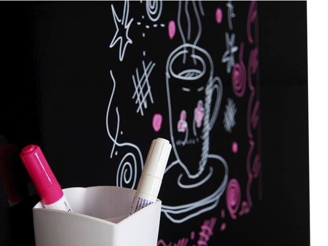 Whiteboard Rocada Skinliquid 100x150cm schwarz gelakt