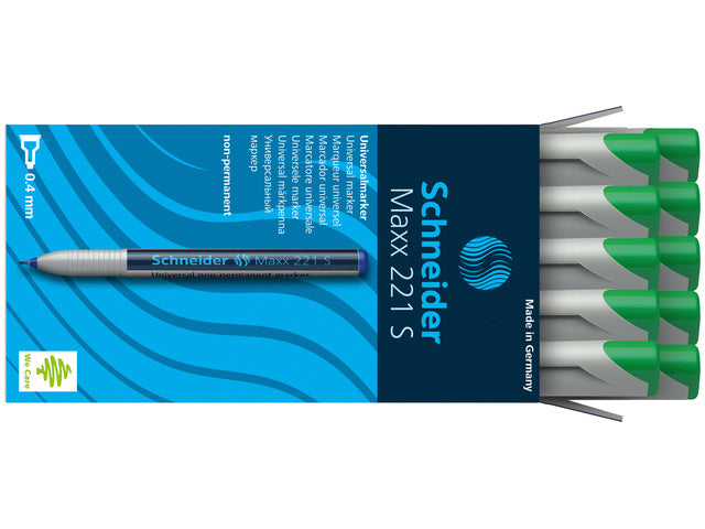 Universeller Marker Schneider Maxx 221 S non-permanent grün