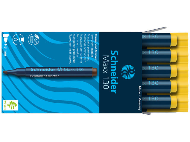 Marker Schneider Maxx 130 Permanent Ronde Punt Gelb