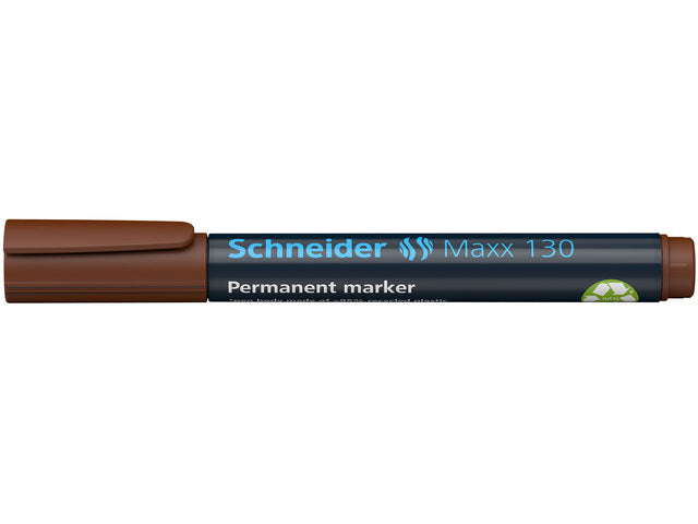 Marker Schneider Maxx 130 permanente ronde punt bruin