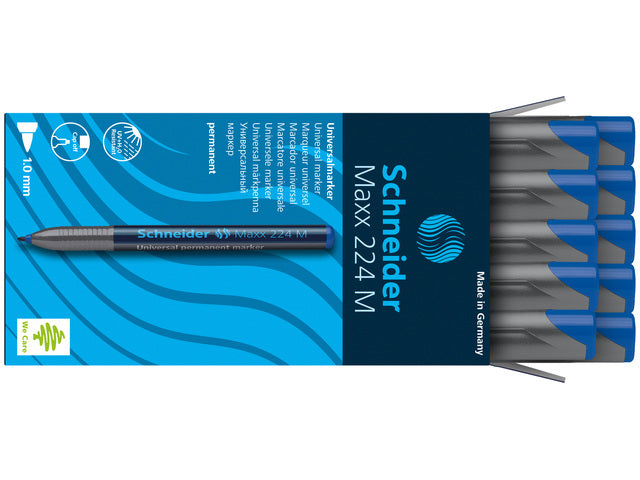 Universele marker Schneider Maxx 224 M permanent blauw