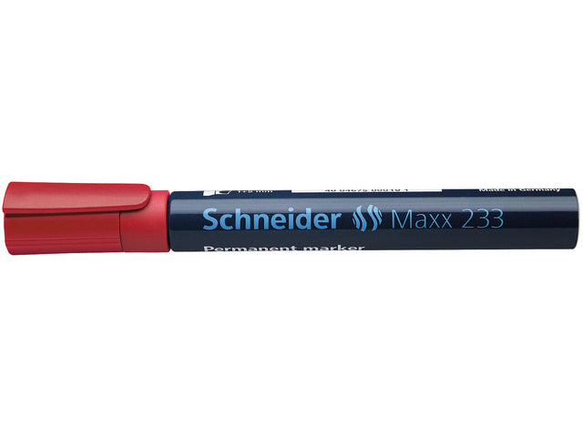 Marker Schneider Maxx 233 permanent beitelpunt rot