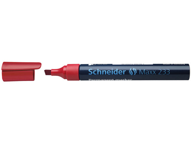 Marker Schneider Maxx 233 permanent beitelpunt rot