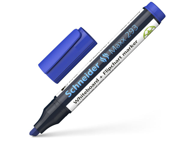 Boardmarker Schneider Maxx 293 beitelpunt 2-5 mm blauw