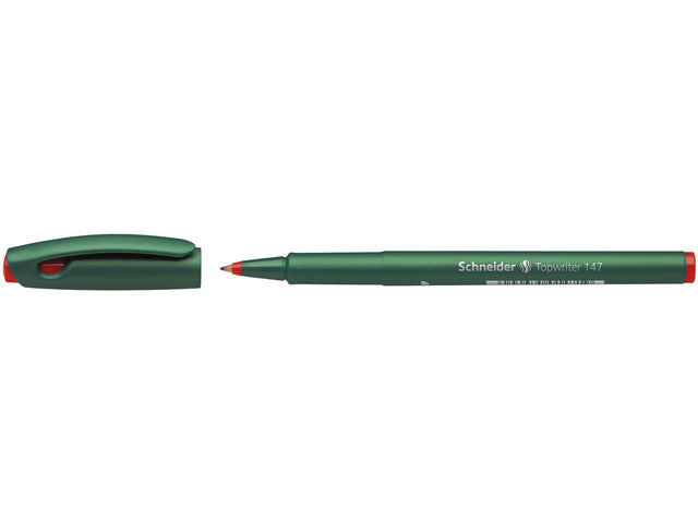 Vezelpen Schneider Topwriter 147 0,6 mm rood