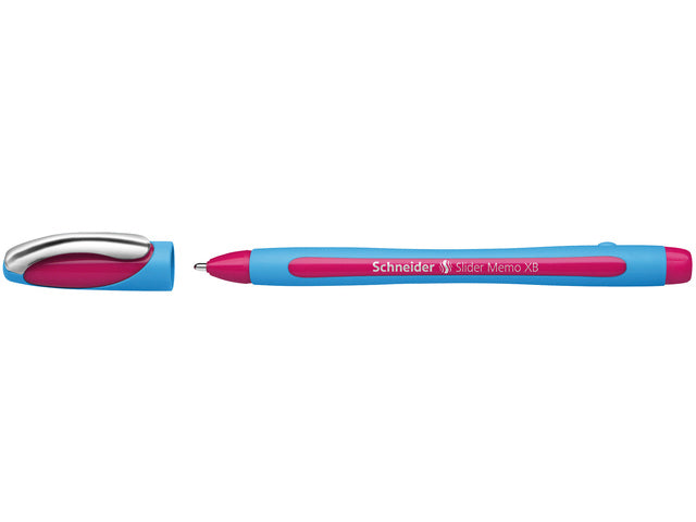 Balpen Schneider Slider Memo XB 1,4mm kogelbreedte rosa