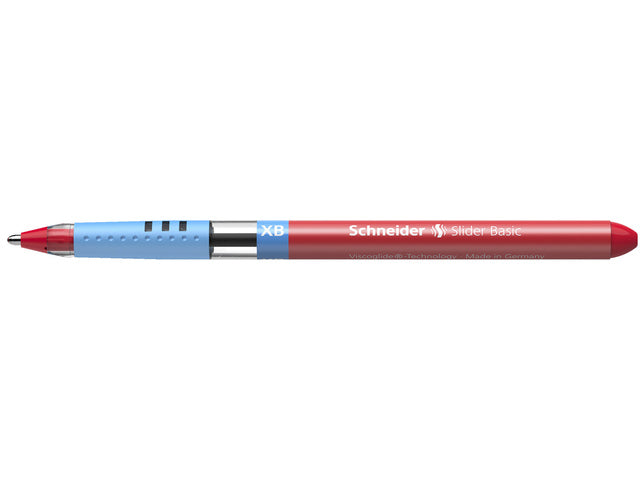 Balpen Schneider Slider Basic XB 1,4mm kogelbreedte rot