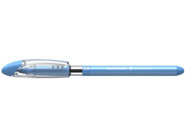 Balpen Schneider Slider Basic XB 1,4mm kogelbreedte lichtblauw