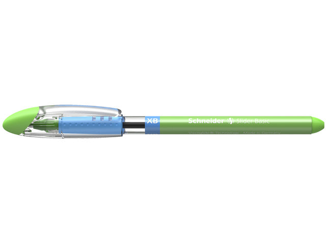 Balpen Schneider Slider Basic XB 1,4mm kogelbreedte lichtgrün