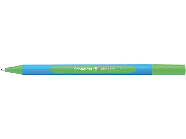 Balpen Schneider Slider Edge XB groen 10 stuks