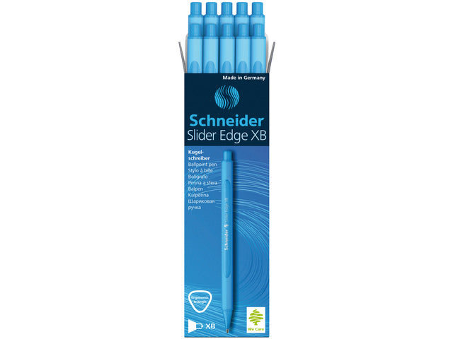 Balpen Schneider Slider Edge XB lichtblau mit 10 Stück
