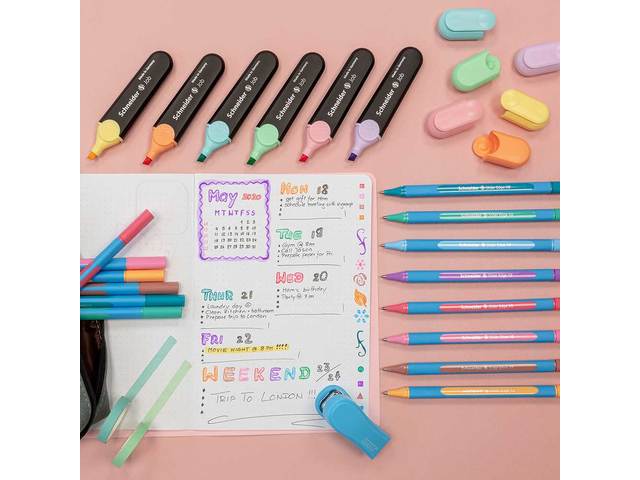 Balpen Schneider Slider Edge XB Pastel Peach doos 10 stuks