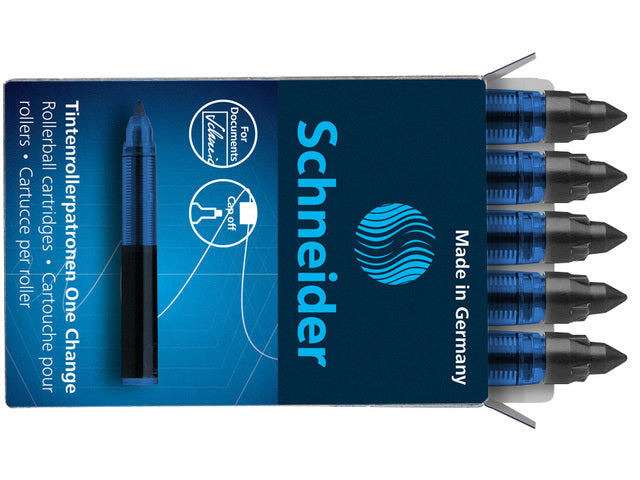 Navulling Schneider One Change doosje a 5 stuks zwart