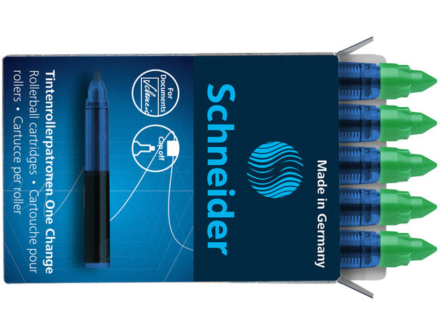 Navulling Schneider One Change doosje a 5 stuks groen