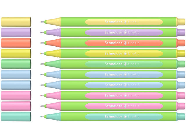 Fineliner Schneider Line-Up Pastel 0,4mm 10 stuks assorti in doos