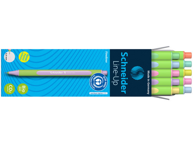 Fineliner Schneider Line-Up Pastel 0,4mm 10 stuks assorti in doos