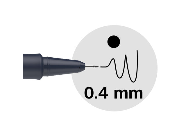 Fineliner Schneider Pictus 0,4 zwart