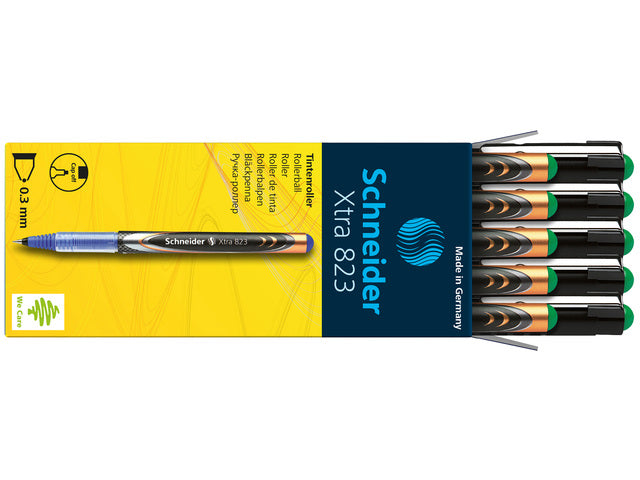 Rollerball Schneider Xtra 823 0,3 mm groen