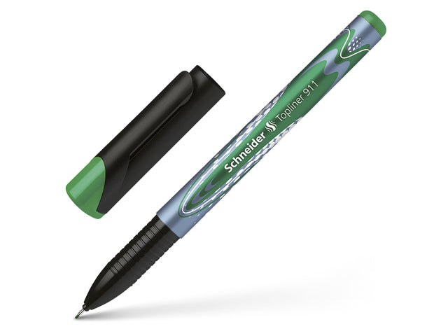 Fineliner Schneider Topliner 911 navulbaar groen