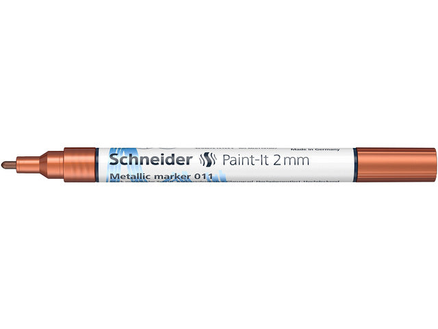 Metallic marker Schneider Paint-it 011 2mm koper metallic