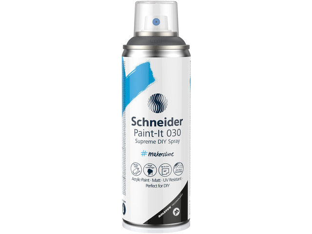Supreme DIY Spray Schneider Paint-it 030 Donker Grijs 200ml