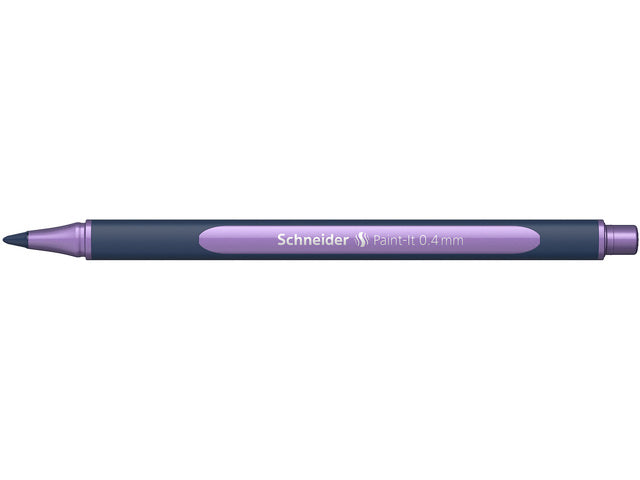 Metallic rollerball Schneider Paint-it 050 0,4mm mat paars metallic