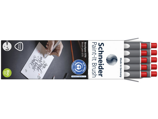 Penseelpen Schneider Paint-it 070 rood