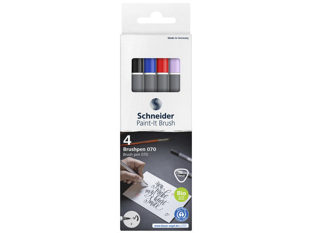Pinselstift Schneider Paint-it 070 4st. sort. Kartonetui