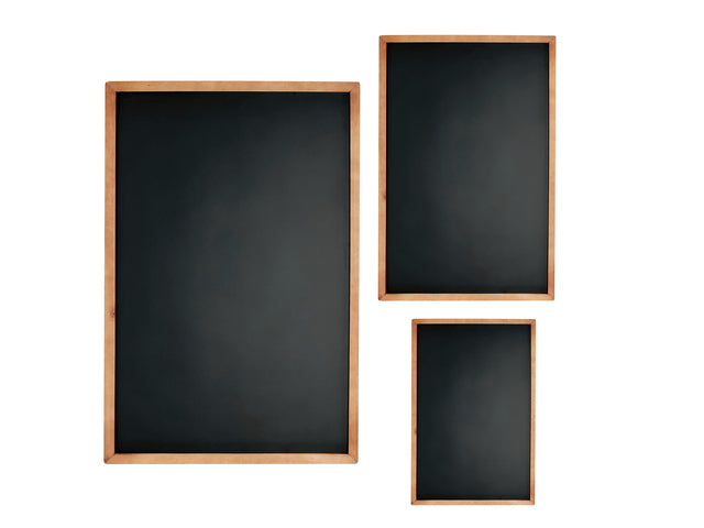 Krijtbord Seco A3 zwart met lijst