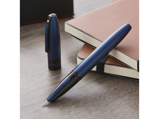 Vulpen SHEAFFER Icon E9110 M Matte blauwe lak zwarte afwerking