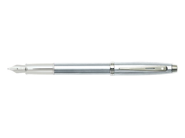 Vulpen SHEAFFER 100 E9306 M Geborsteld chroomnikkel geplateerd