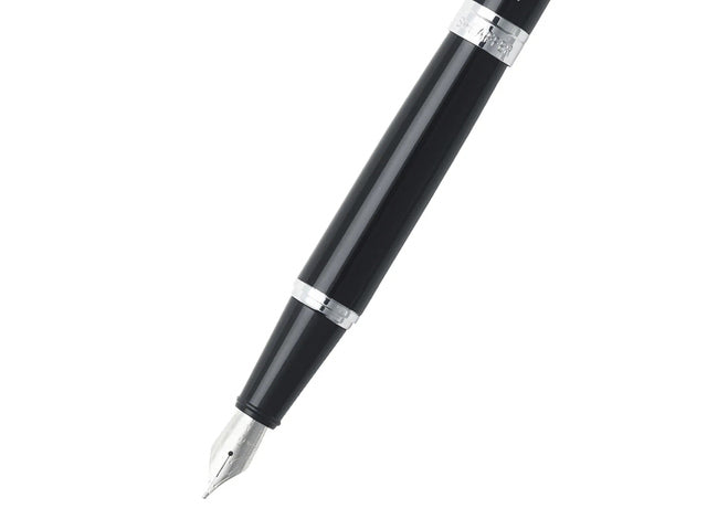 Vulpen SHEAFFER 300 E9312 M Glanzend zwart verchroomd