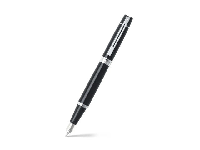 Vulpen SHEAFFER 300 E9312 M Glanzend zwart verchroomd