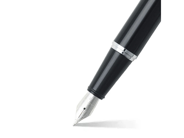 Vulpen SHEAFFER 300 E9314 F Zwarte cilinder chromen dop verchroomd