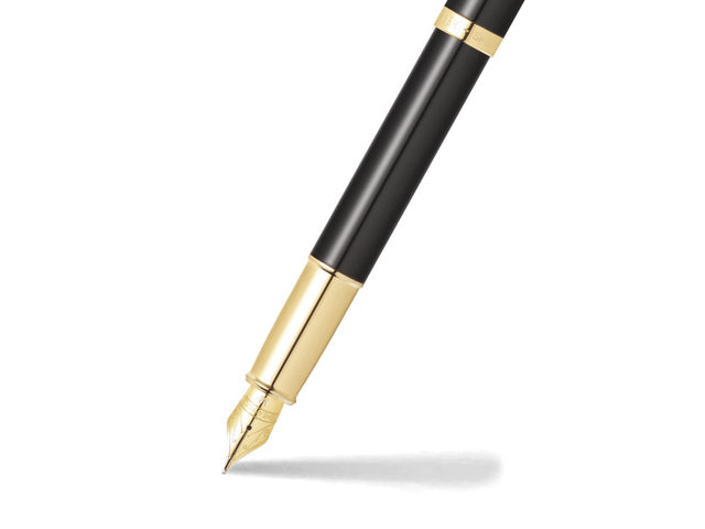 Vulpen SHEAFFER 100 E9322 M Glanzend zwart goudkleurig