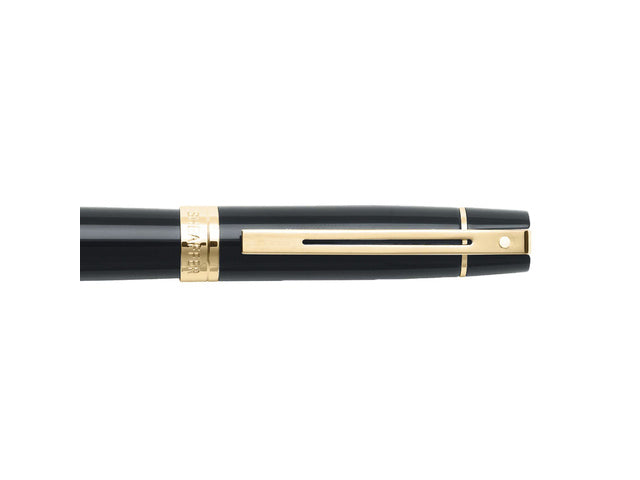 Vulpen SHEAFFER 300 E9325 F Glanzend zwart goudkleurig
