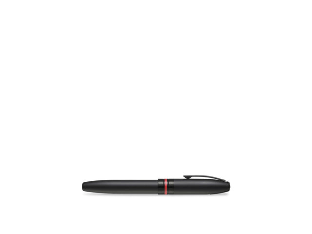 Rollerball SHEAFFER Icon E9108 Mattschwarzer Lack mit roten PVD-Besatz