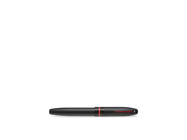 Rollerball SHEAFFER Icon E9108 Mattschwarzer Lack mit roten PVD-Besatz