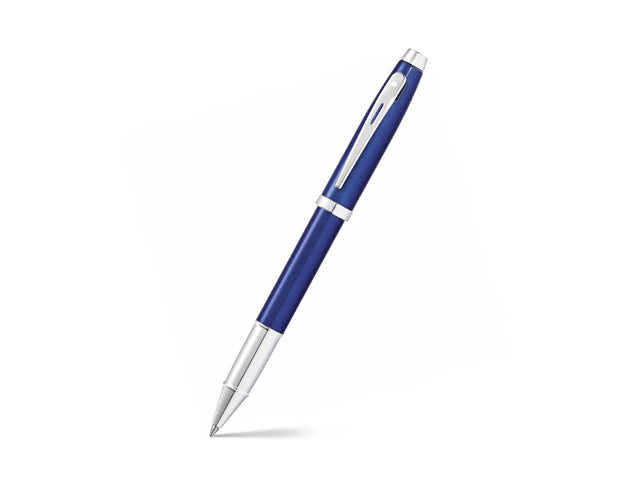 Rollerball SHEAFFER 100 E9339 Glanzende blauwe lak verchroomd