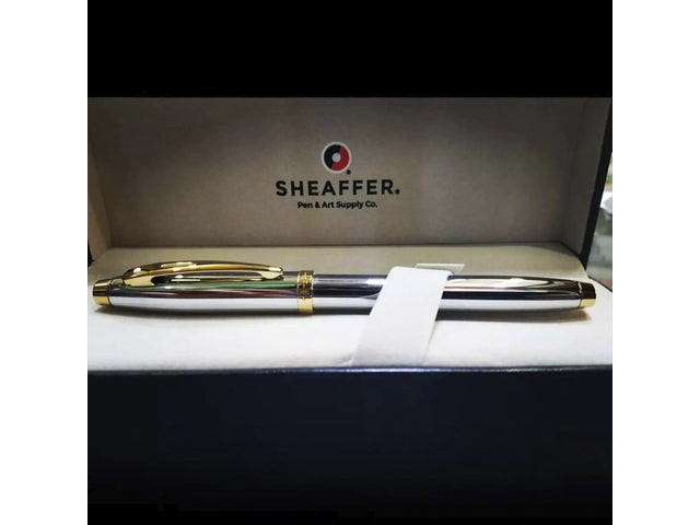 Rollerball SHEAFFER 100 E9340 Glanzend chroom goudkleurig