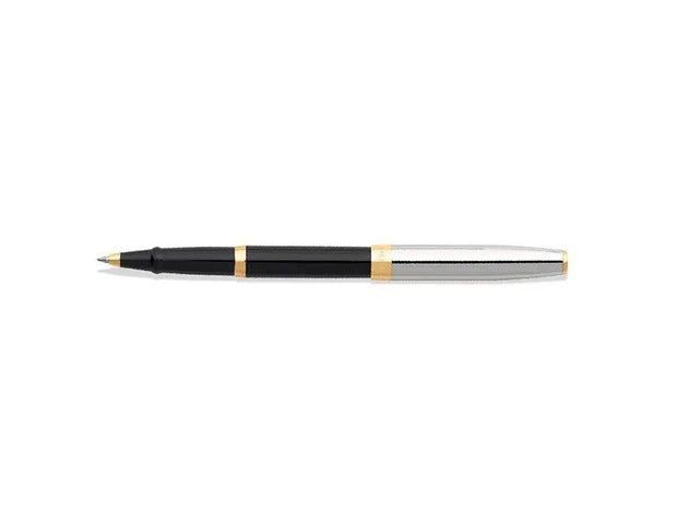 Rollerball SHEAFFER Sagaris Glanzende zwarte chromen dop met gouden afwerking